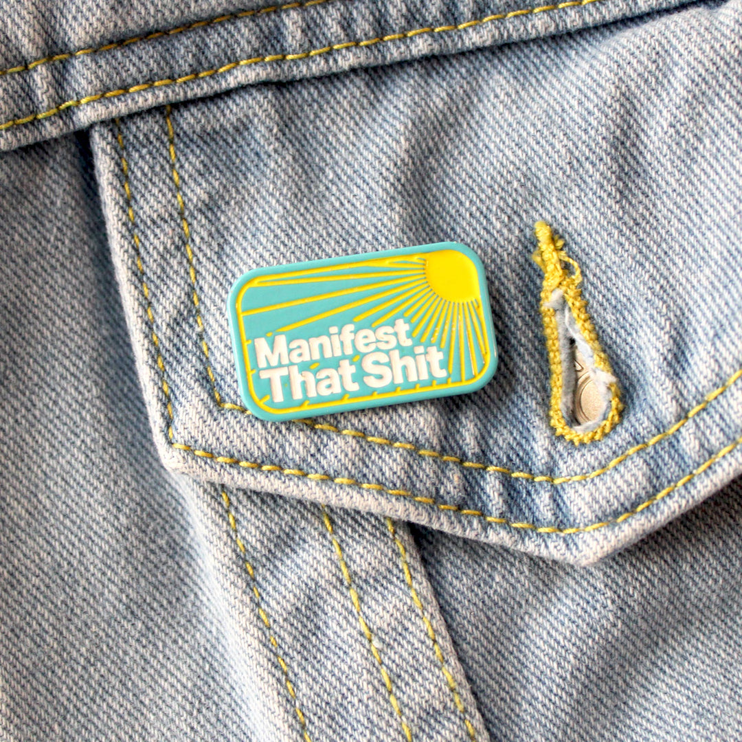 Manifest That Shit Soft Enamel Pin - Meadow Collectiveenamel pin