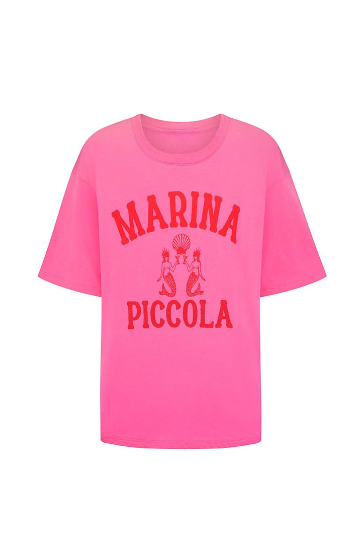 Marina Piccola Oversized Biker Tee Cosmos Pink - Meadow Collectiveoversized tee