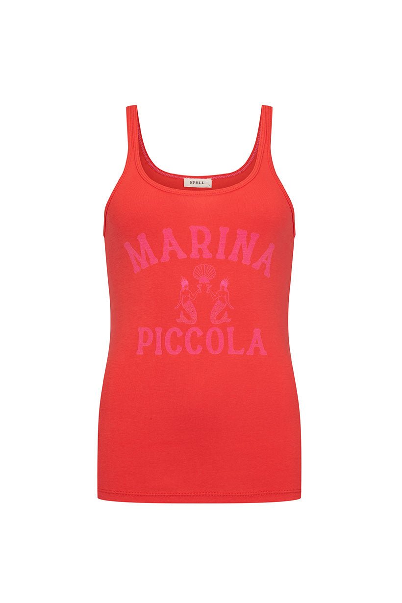 Marina Piccola Singlet - Poppy - Meadow Collectivetank top