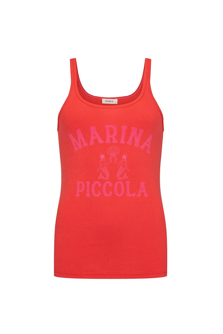 Marina Piccola Singlet - Poppy - Meadow Collectivetank top