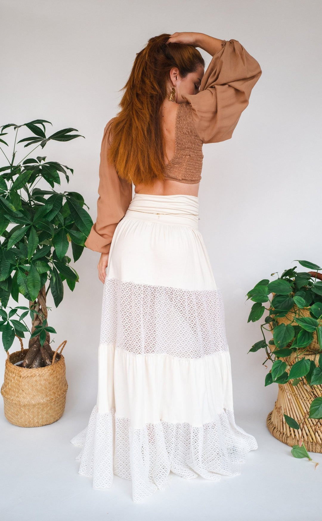 Meadow Boho Tiered Three In One skirt - Dress Meadow Boho Tiered Three In One skirt - Dress