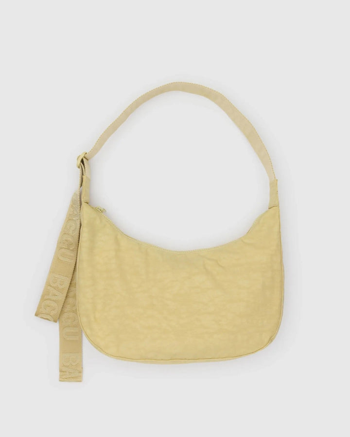Medium Nylon Crescent Bag - Butter Yellow - Meadow Collectivecrossbody bag