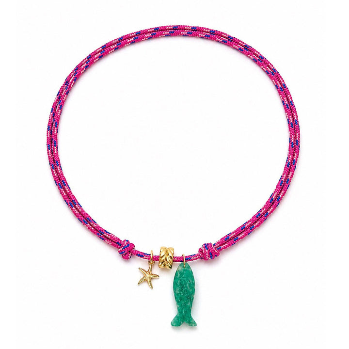 Mermaid Core Paracord Charm Necklace - Meadow Collectivecharm necklace