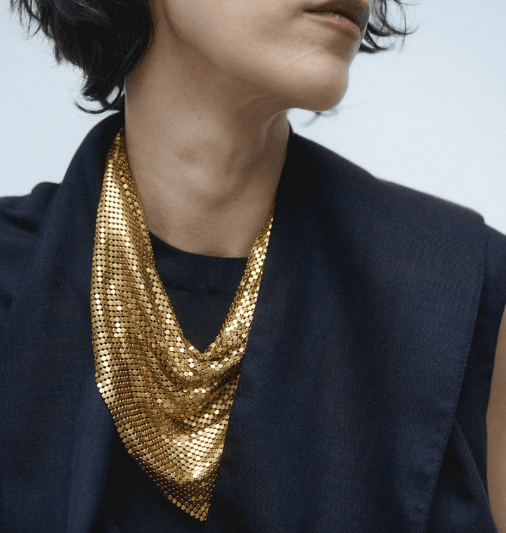 Mermaid Scale Chainmail Bandana Statement Necklace - Meadow CollectiveNecklace