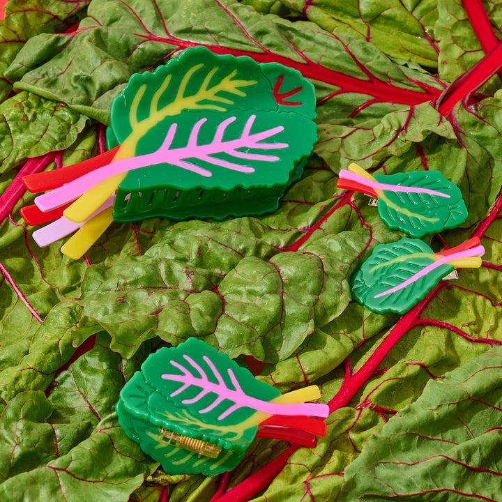Midi Rainbow Chard Hair Claw Clip - Meadow Collectivehair clip