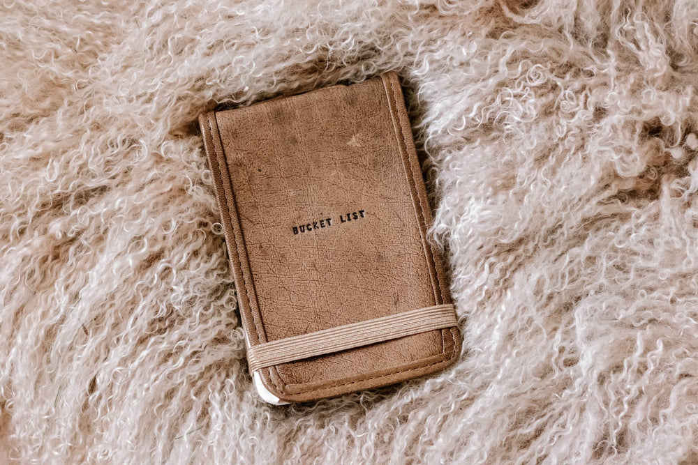 Mini Bucket List Leather Journal - 4"x6" - Meadow Collectivejournal