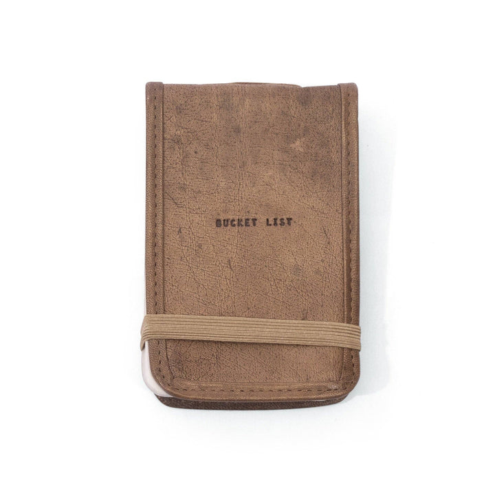 Mini Bucket List Leather Journal - 4"x6" - Meadow Collectivejournal