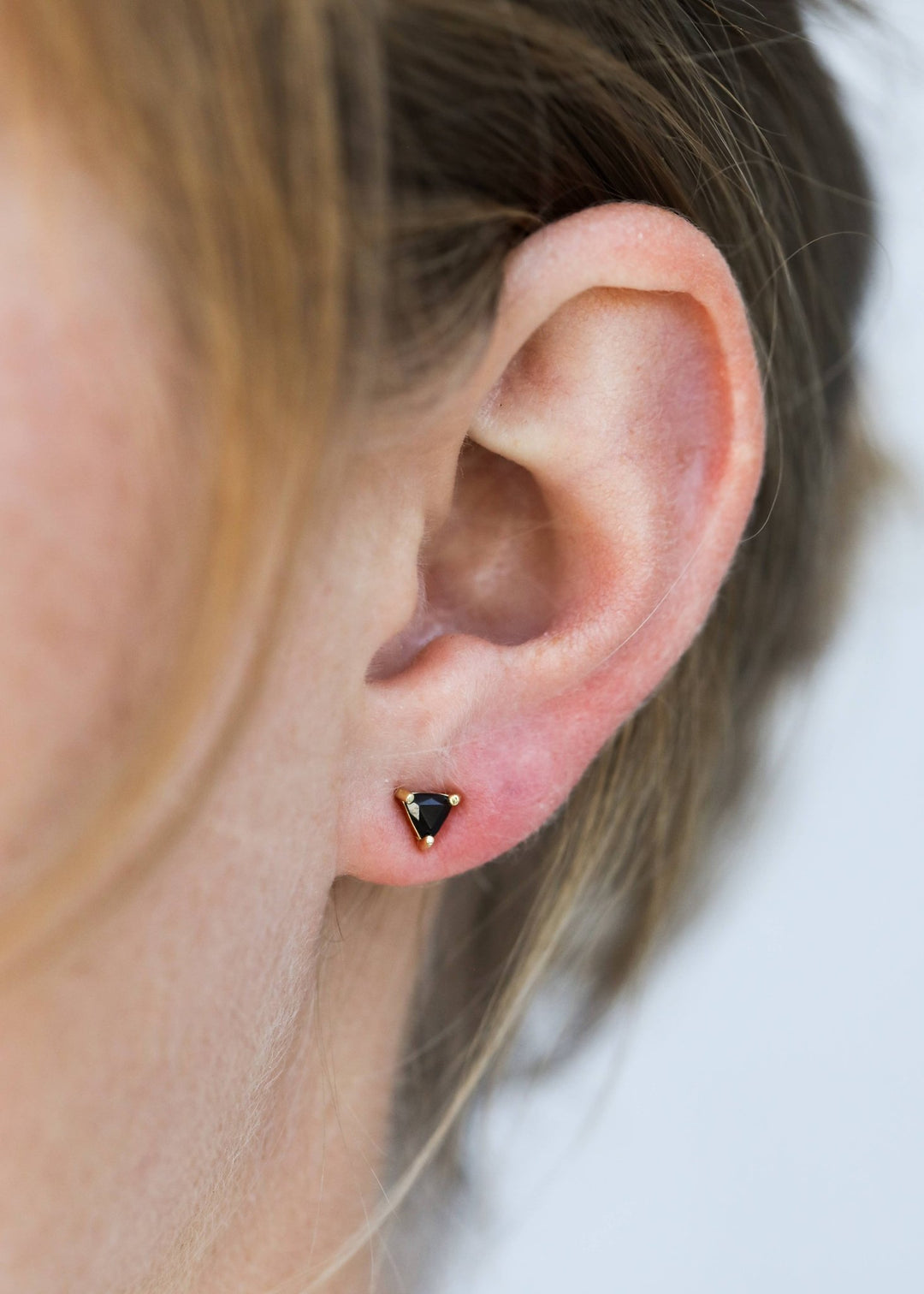 Mini Energy Gem - Black Tourmaline - Gold Earrings - Meadow Collectiveearrings