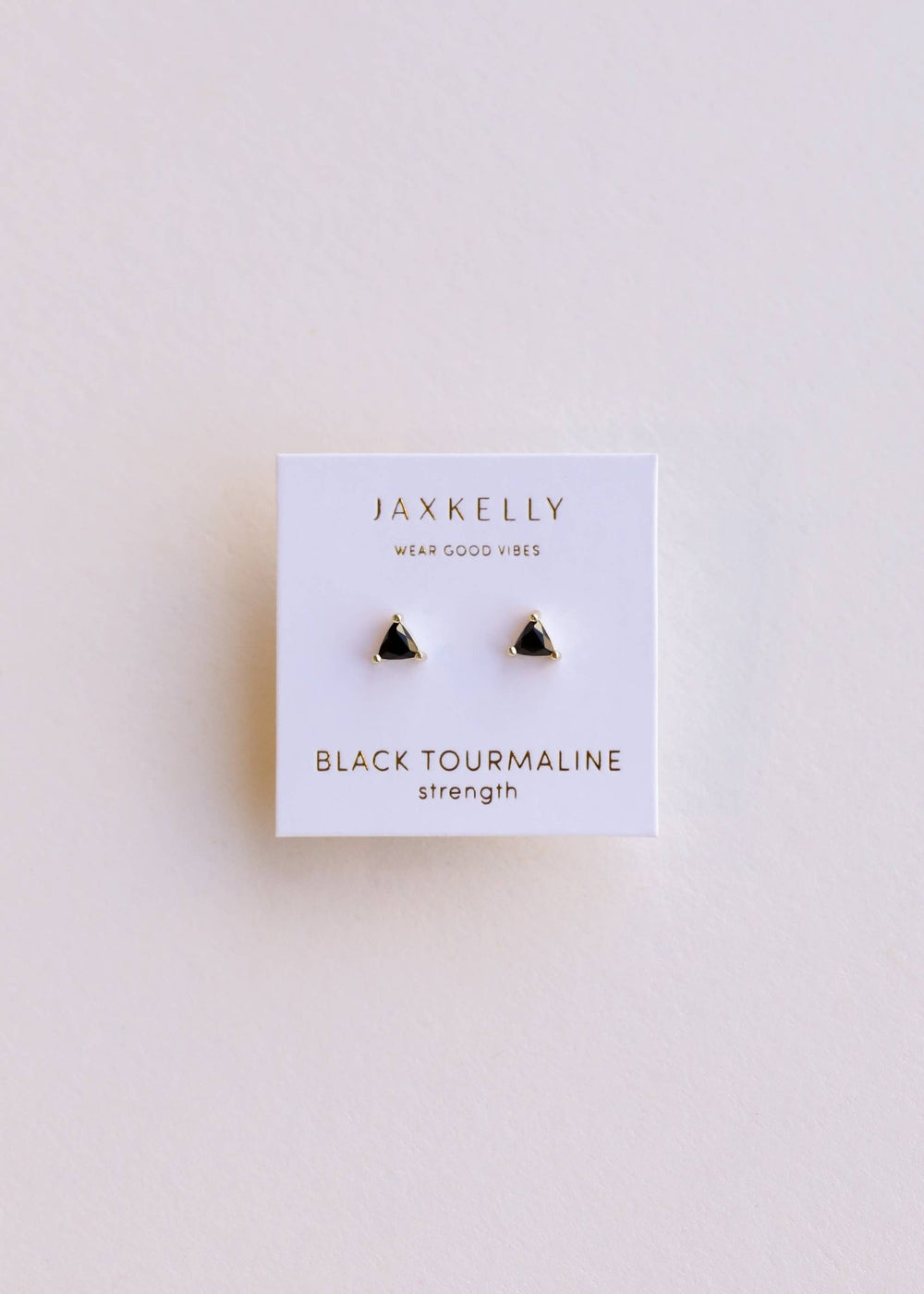 Mini Energy Gem - Black Tourmaline - Gold Earrings - Meadow Collectiveearrings