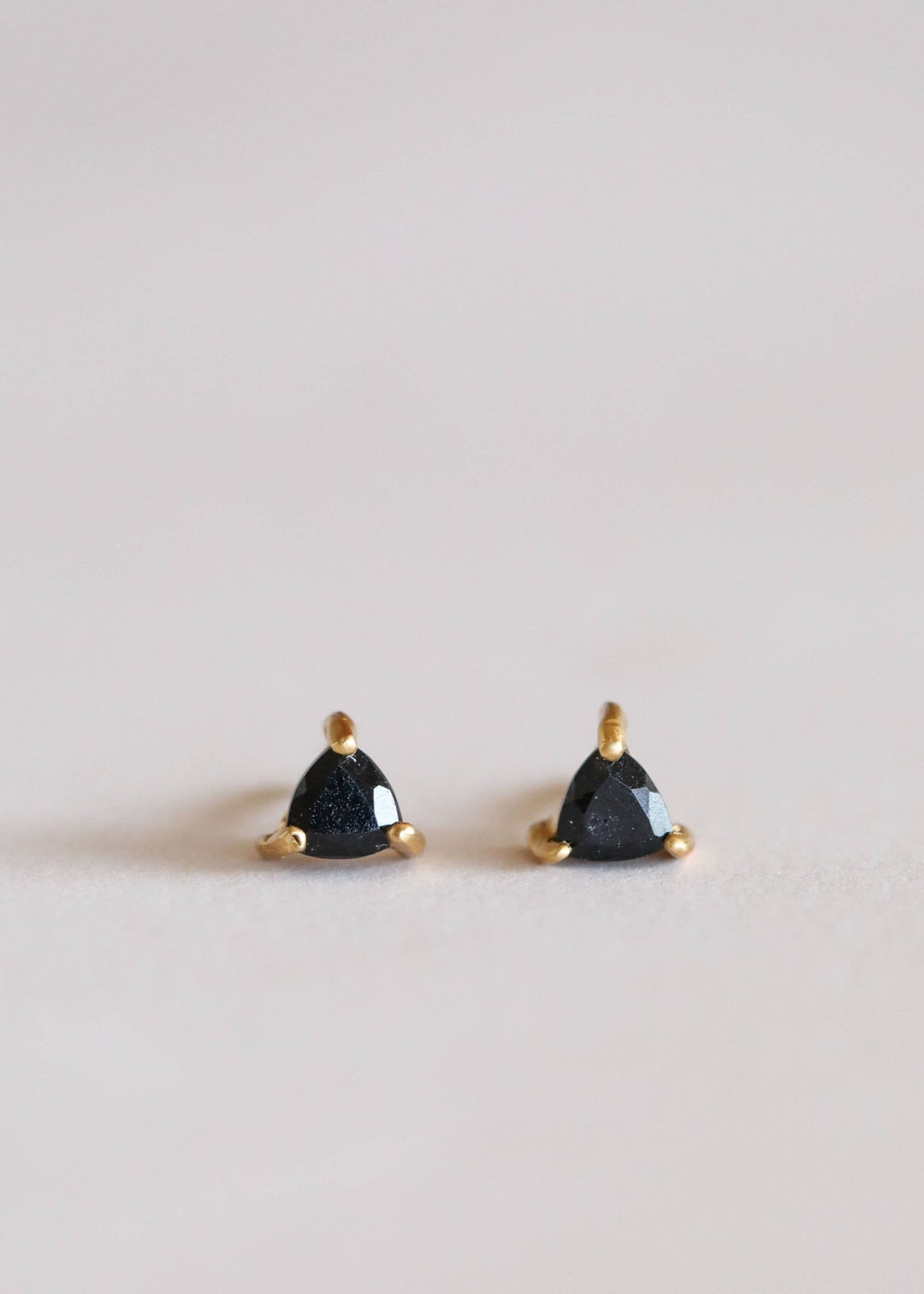 Mini Energy Gem - Black Tourmaline - Gold Earrings - Meadow Collectiveearrings