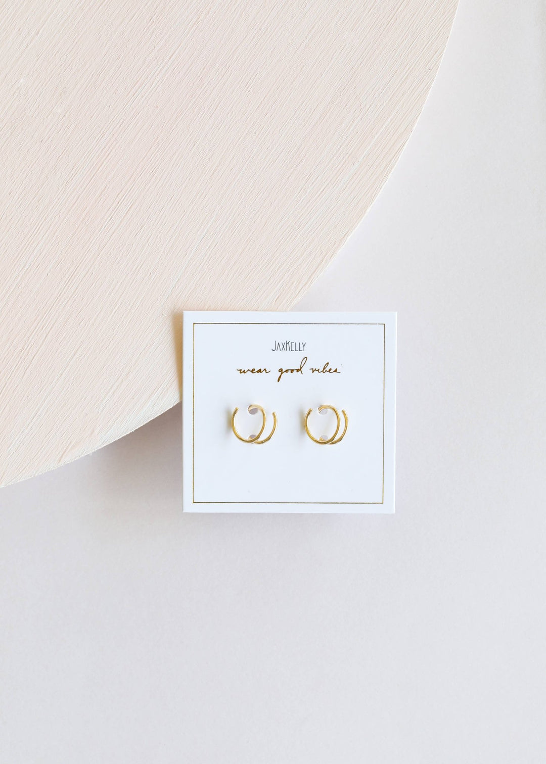 Minimalist - Spiral - Gold Earrings - Meadow Collectivehuggie hoops