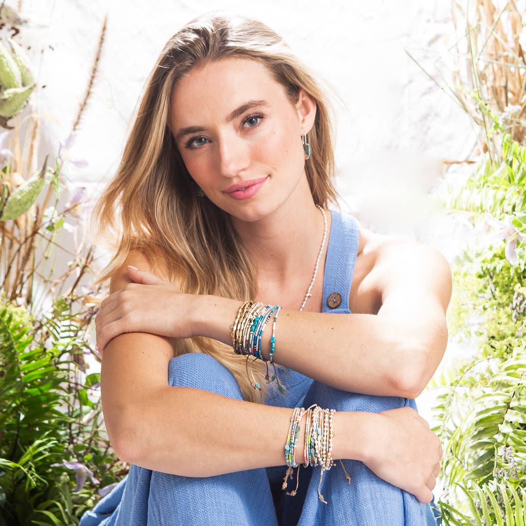 Mixed Media Bracelet - Truth/Lapis/Gold - Meadow Collectivebracelet