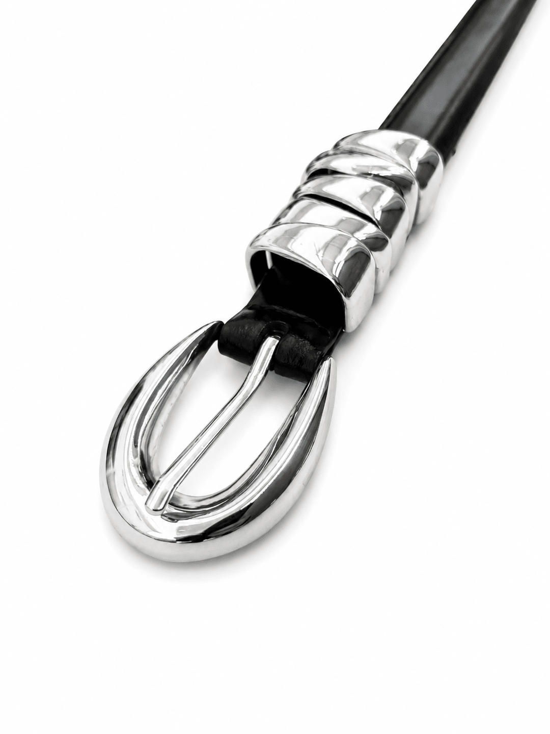 Molten Silver Loop Belt – Black - Meadow CollectiveBelts