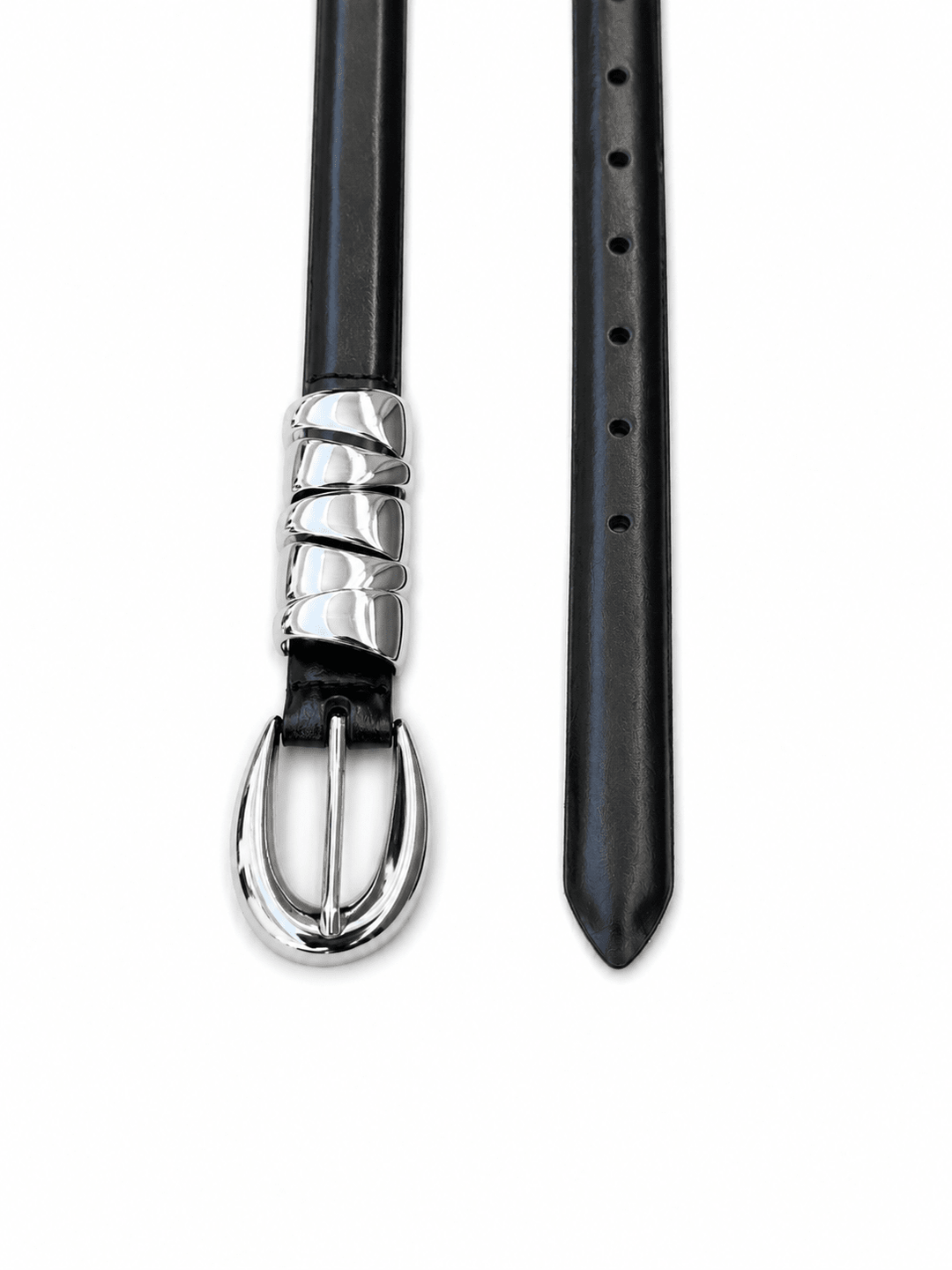 Molten Silver Loop Belt – Black - Meadow CollectiveBelts
