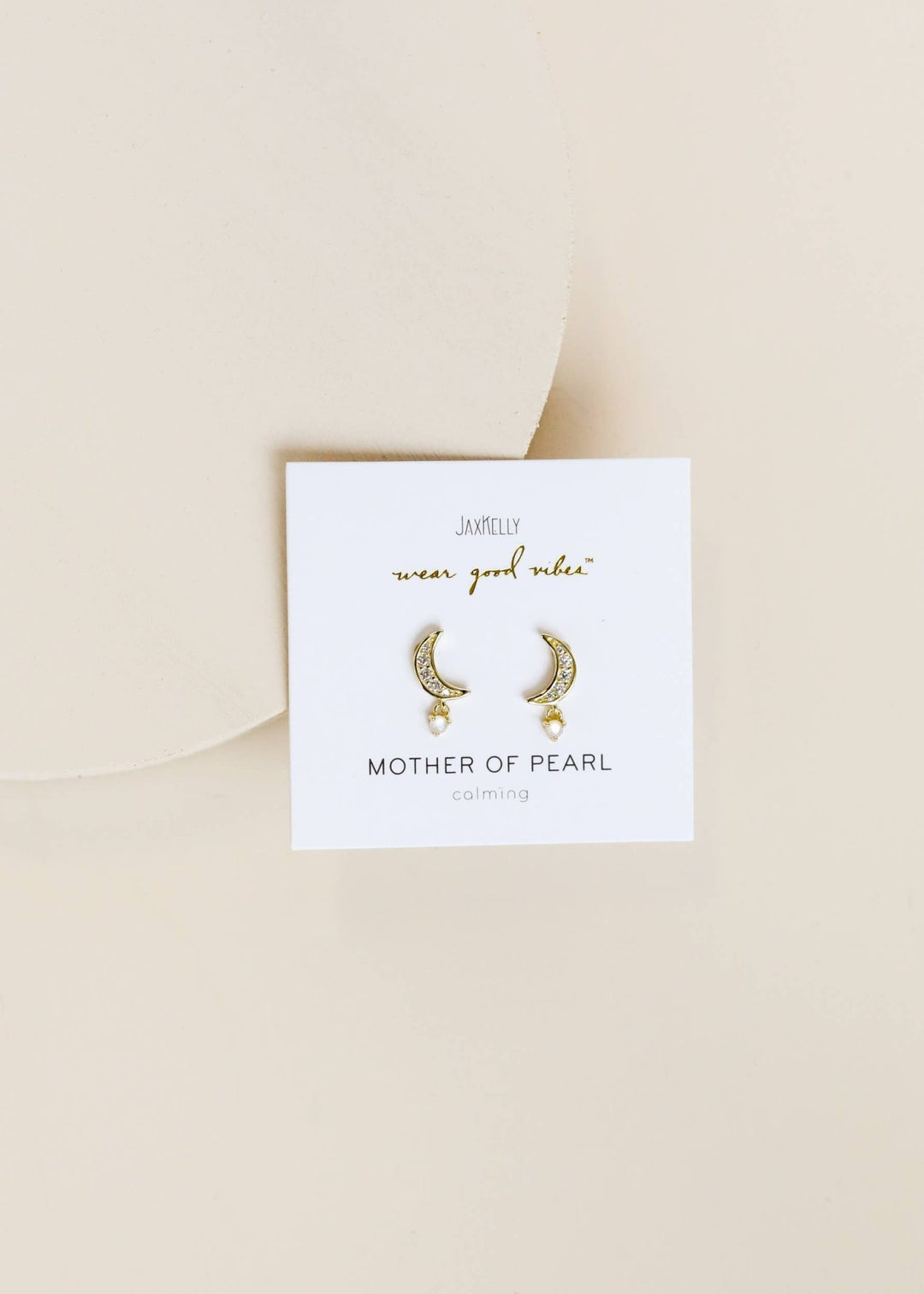 Moon Drop - Mother of Pearl - Gold Earrings - Meadow Collectiveearrings