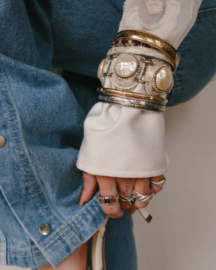 “Mother" in Every Language Vintage Bangle - Meadow Collectivebracelet