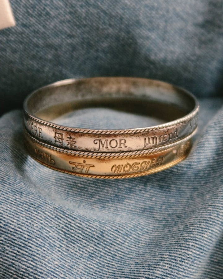 “Mother" in Every Language Vintage Bangle - Meadow Collectivebracelet