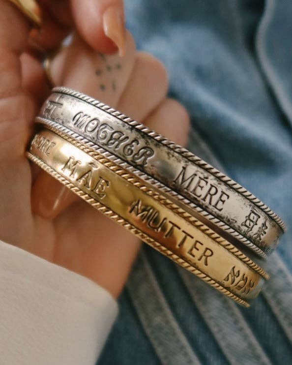 “Mother" in Every Language Vintage Bangle - Meadow Collectivebracelet