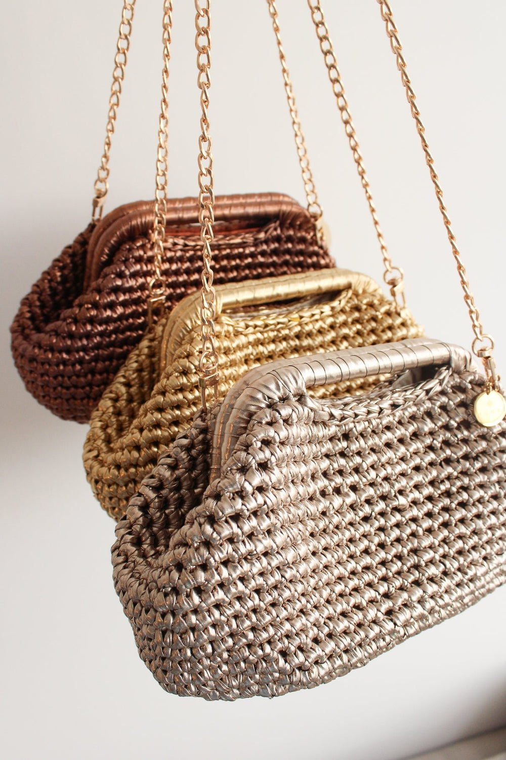 Munai Metallic Clutch Crochet Bags - Meadow Collectiveclutch