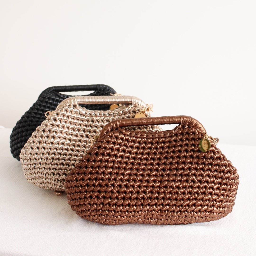 Munai Metallic Clutch Crochet Bags - Meadow Collectiveclutch