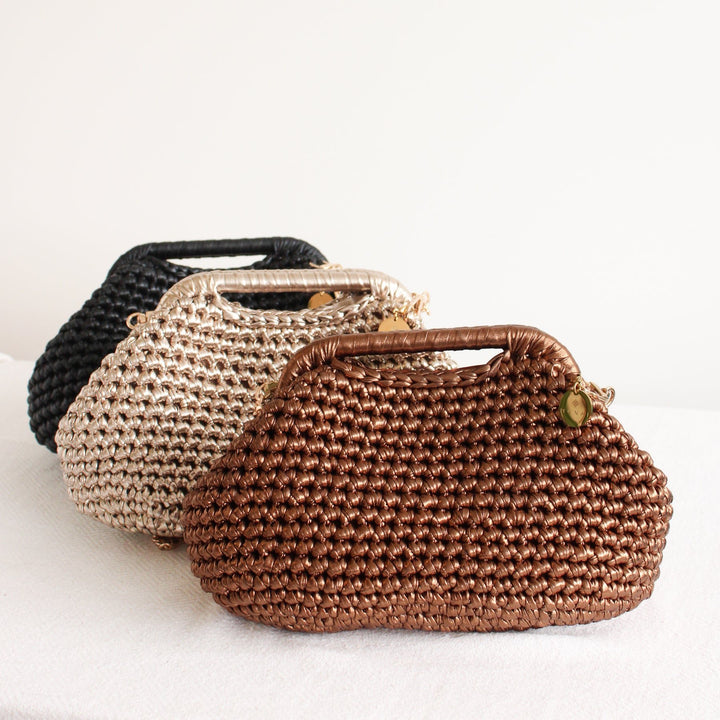 Munai Metallic Clutch Crochet Bags - Meadow Collectiveclutch