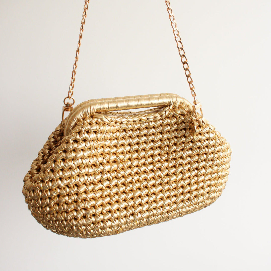 Munai Metallic Clutch Crochet Bags - Meadow Collectiveclutch