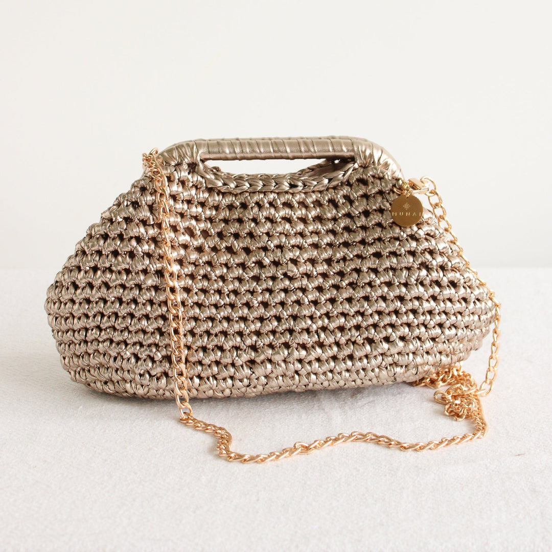 Munai Metallic Clutch Crochet Bags - Meadow Collectiveclutch