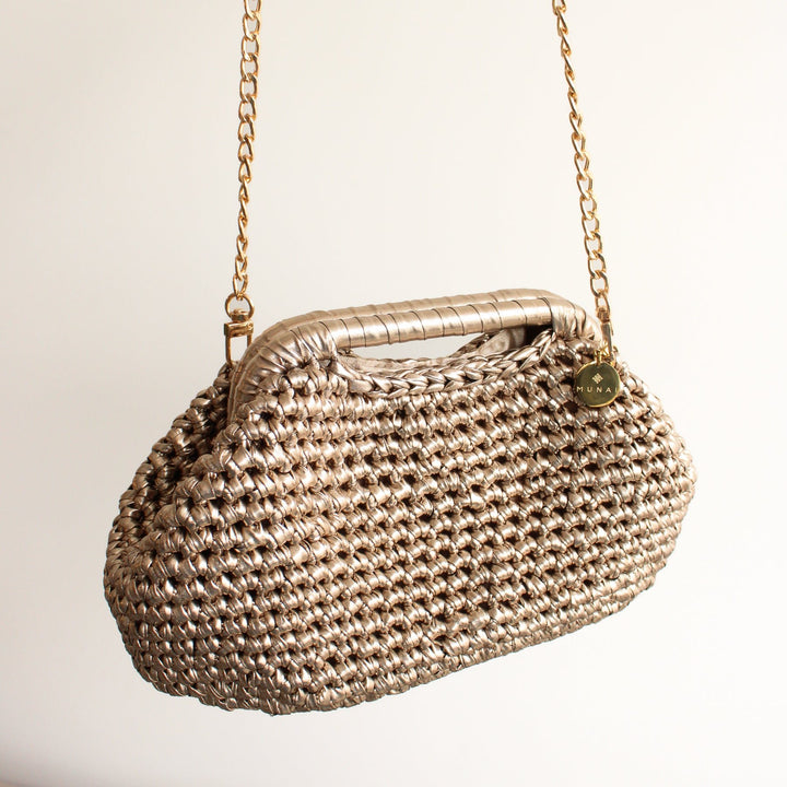 Munai Metallic Clutch Crochet Bags - Meadow Collectiveclutch