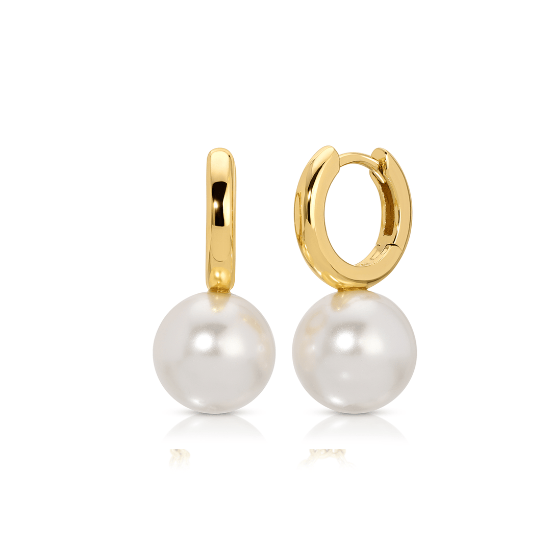 Mystique Pearl Hoop Earrings - Meadow Collectiveearrings