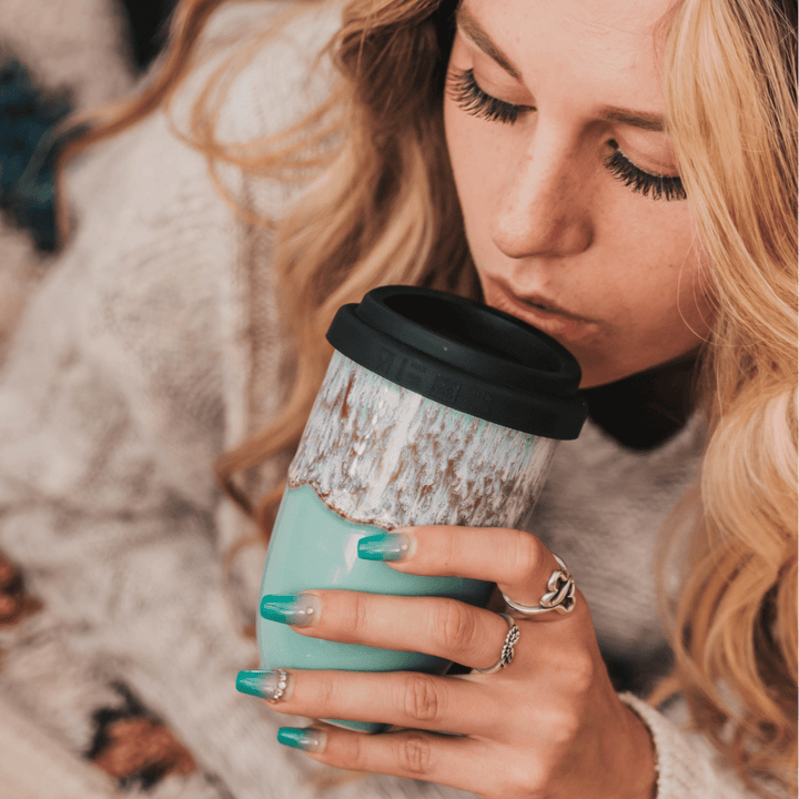 Nebula Ceramic Travel Mug – 12oz with Lid & Sleeve - Meadow Collectivetravel mug