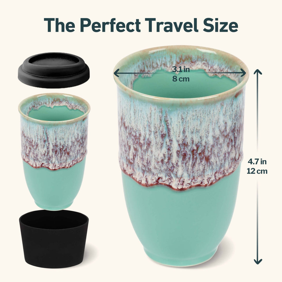 Nebula Ceramic Travel Mug – 12oz with Lid & Sleeve - Meadow Collectivetravel mug