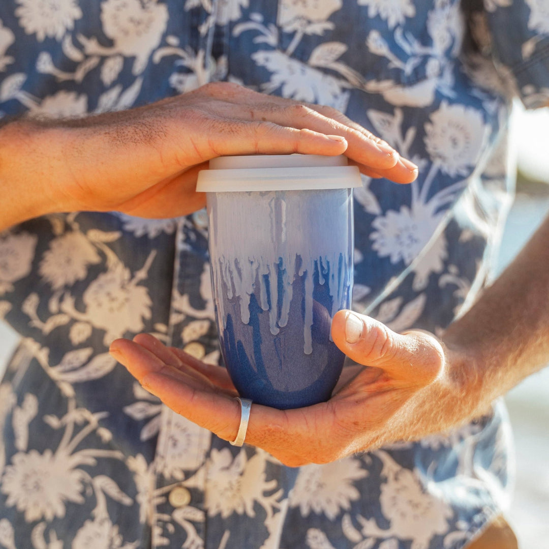 Neptune Ceramic Travel Mug – 16oz with Lid & Sleeve - Meadow Collectivetravel mug