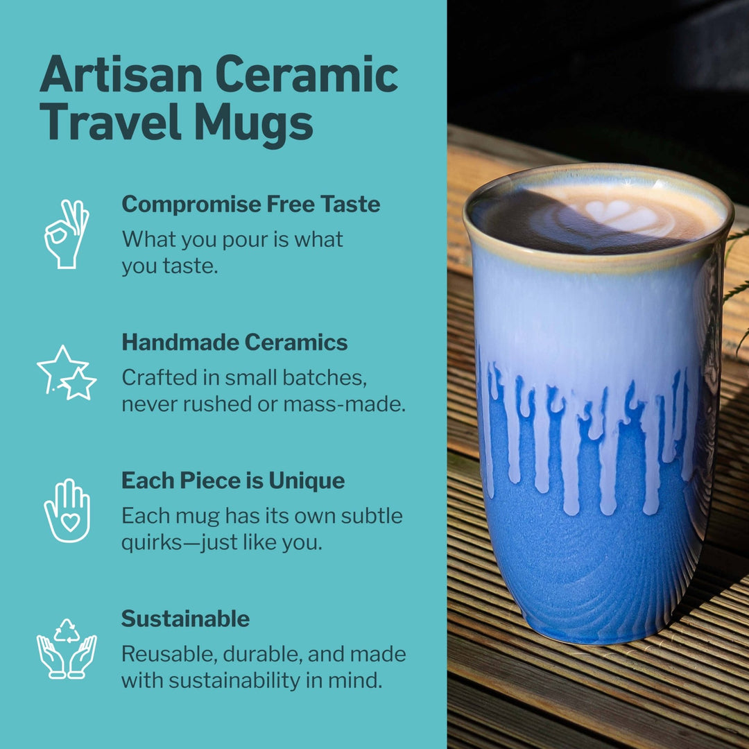 Neptune Ceramic Travel Mug – 16oz with Lid & Sleeve - Meadow Collectivetravel mug