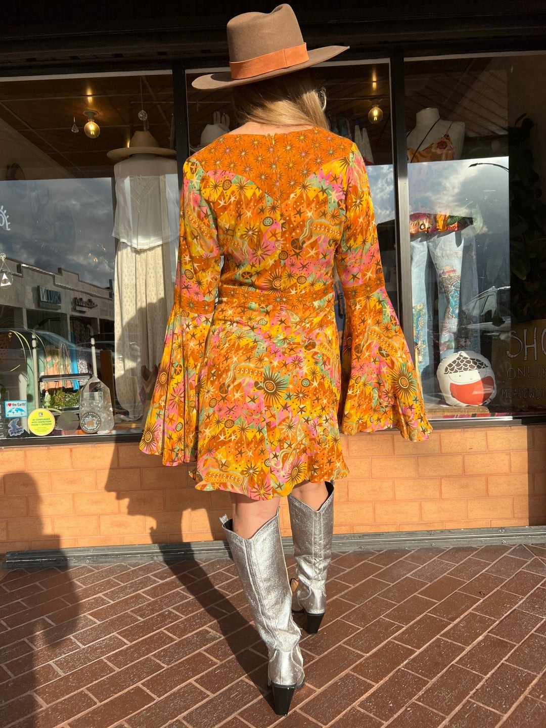 Nine Lives Baazar - Jupiter Mini Dress Rising Sun print - Meadow Collectivemini dress