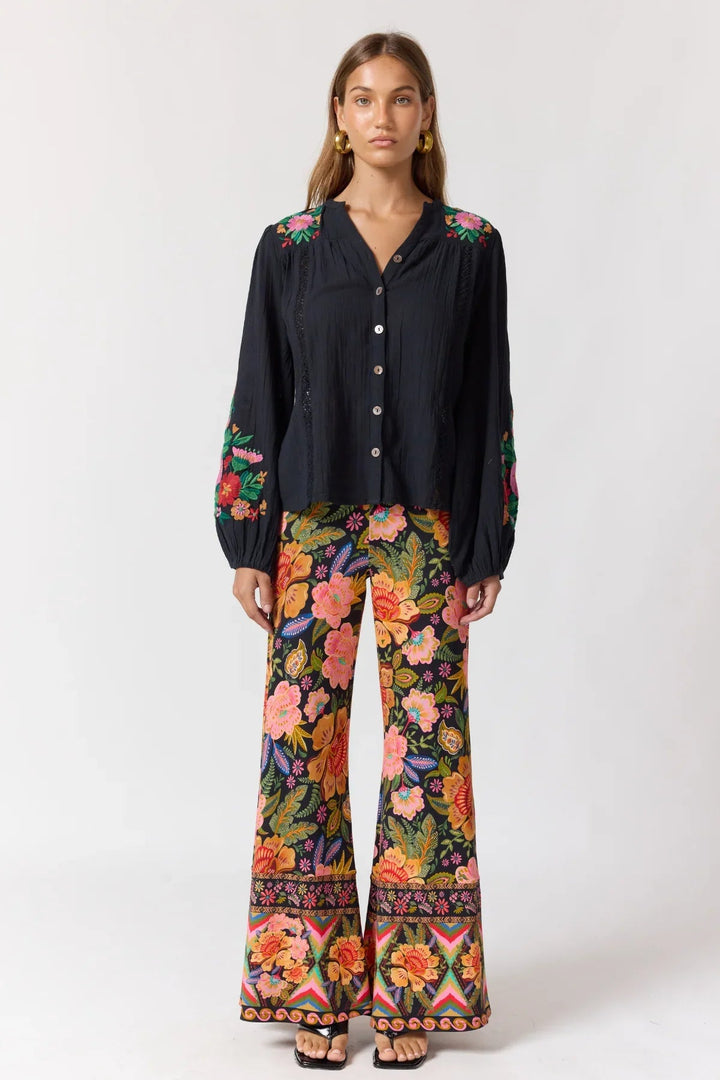 Nine Lives Bazaar Gia Pants - Carnivale - Meadow CollectivePants