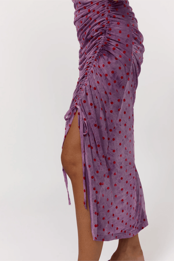 Nine Lives Bazaar Tullah Midi Dress- Purple Heart - Meadow Collectivemidi dress
