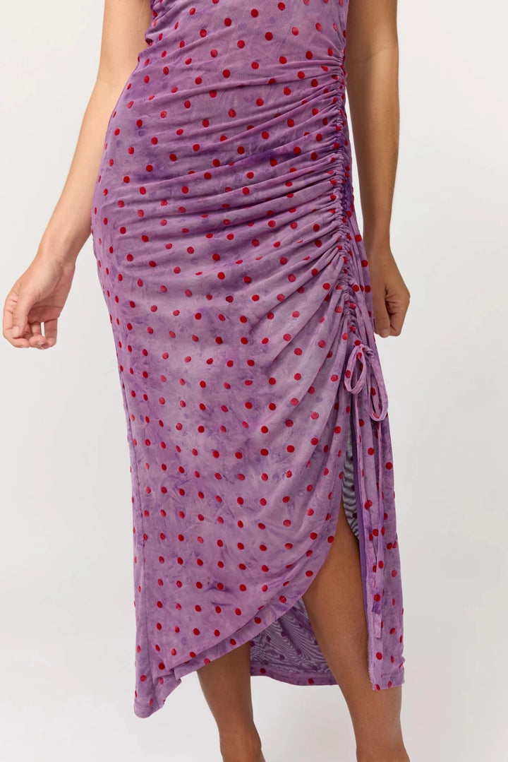 Nine Lives Bazaar Tullah Midi Dress- Purple Heart - Meadow Collectivemidi dress