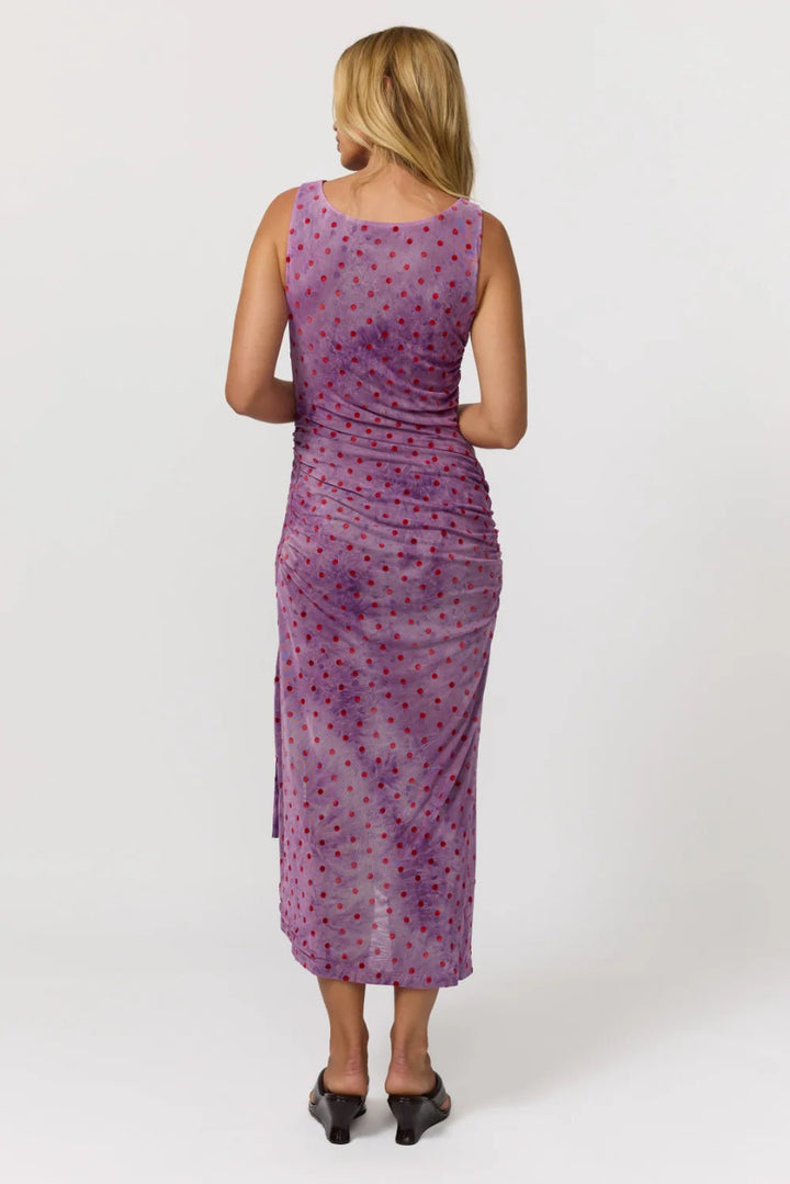 Nine Lives Bazaar Tullah Midi Dress- Purple Heart - Meadow Collectivemidi dress