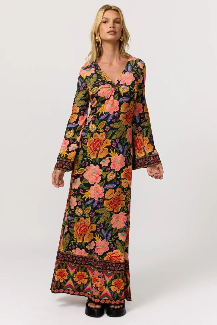 Nine Lives Bazaar Vero Maxi Dress - Carnivale - Meadow CollectiveMaxi Dress