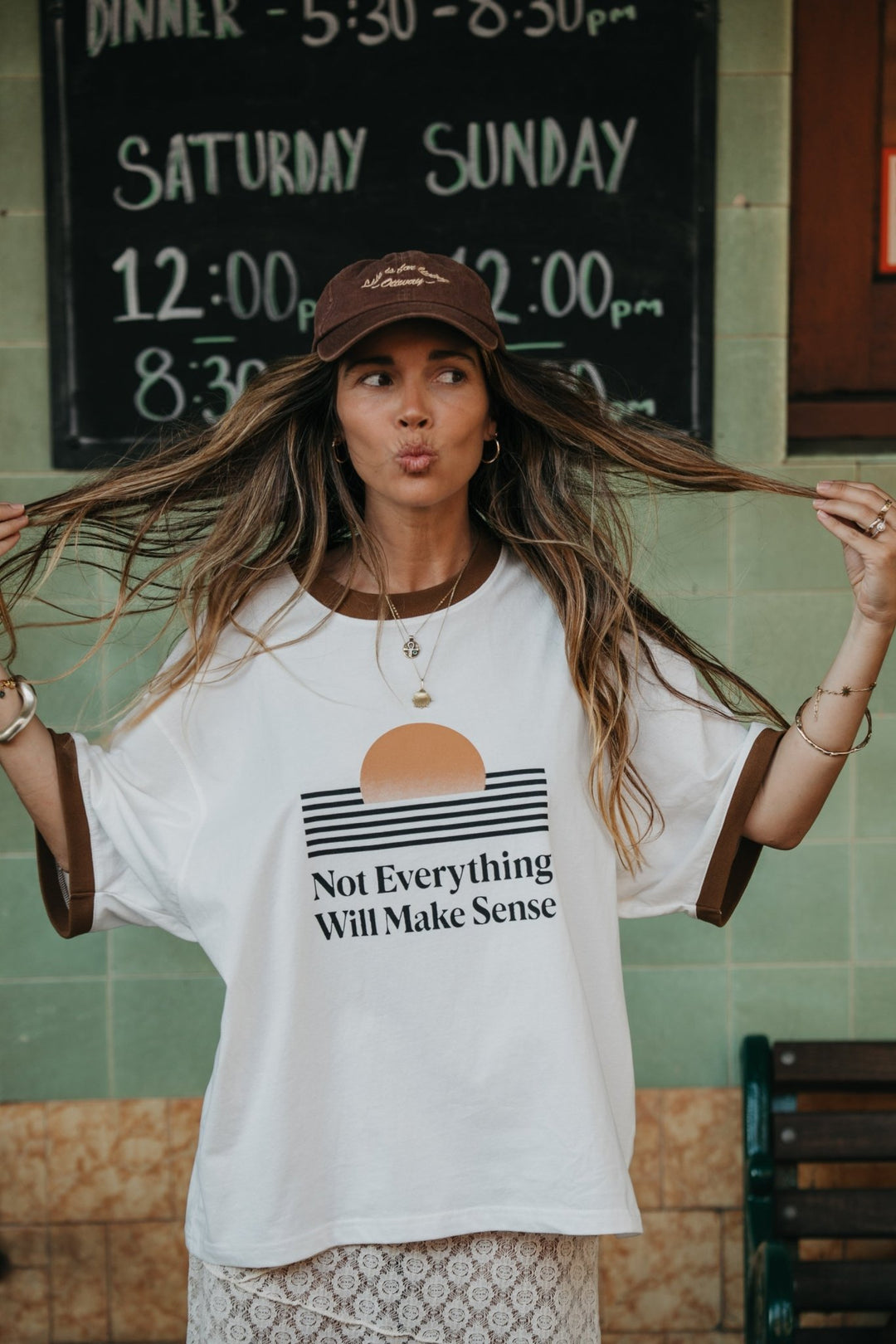 Not Everything Will Make Sense Oversized Unisex T-Shirt - White