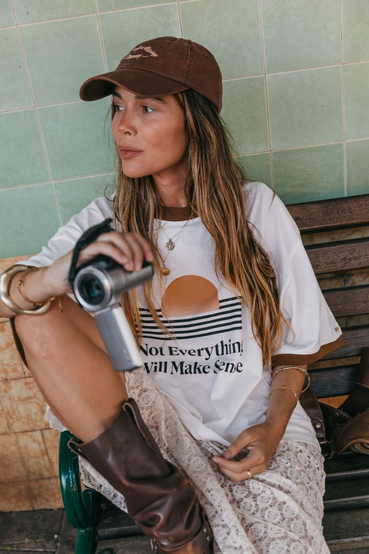 Not Everything Will Make Sense Oversized Unisex T-Shirt - White