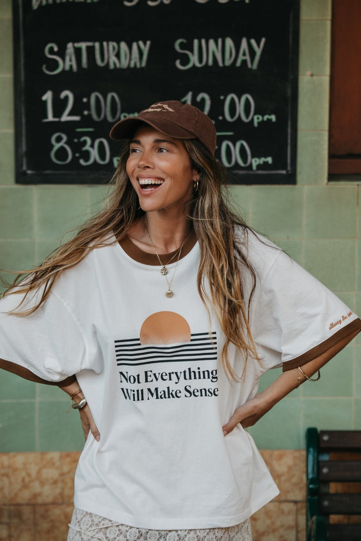 Not Everything Will Make Sense Oversized Unisex T-Shirt - White