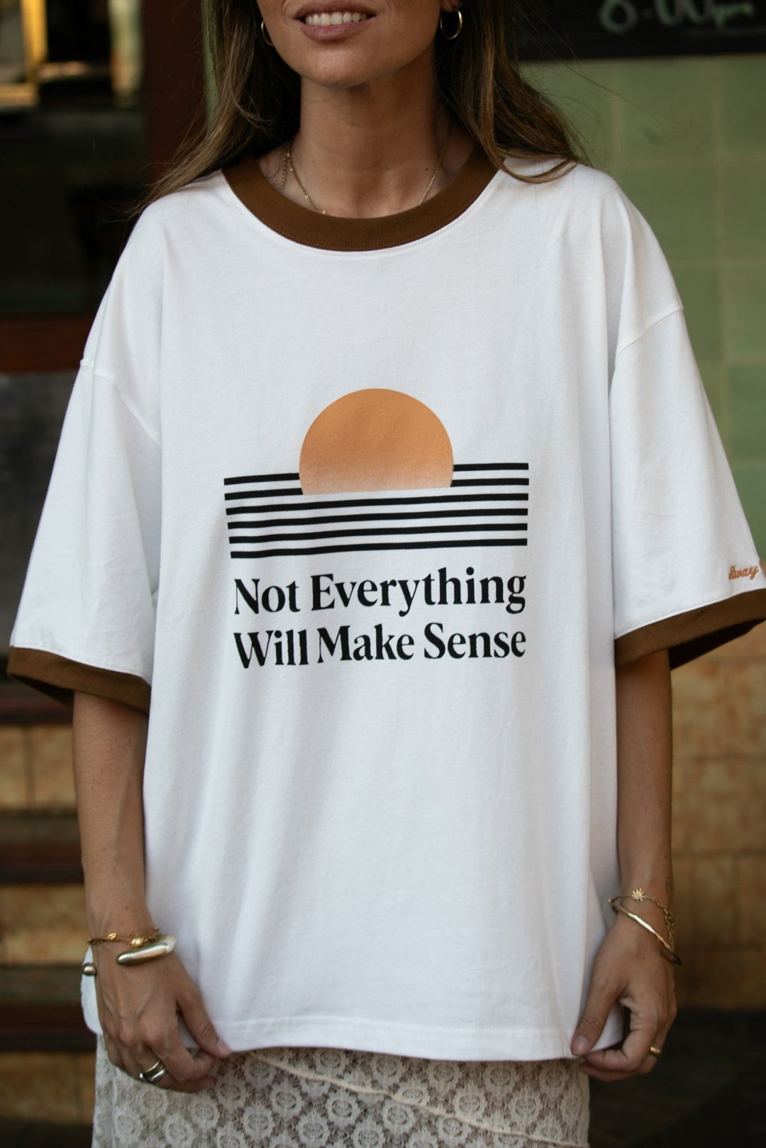 Not Everything Will Make Sense Oversized Unisex T-Shirt - White