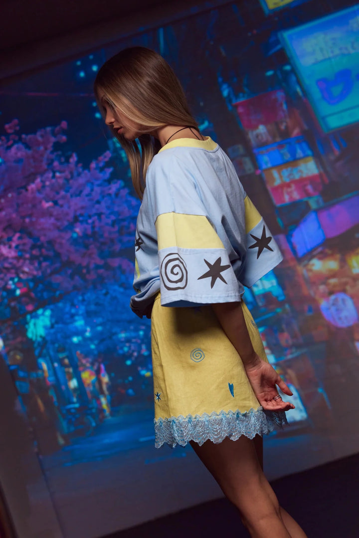 Only Lovers Left Lucky Mini Skirt - Sunbeam - Meadow Collectivemini skirt