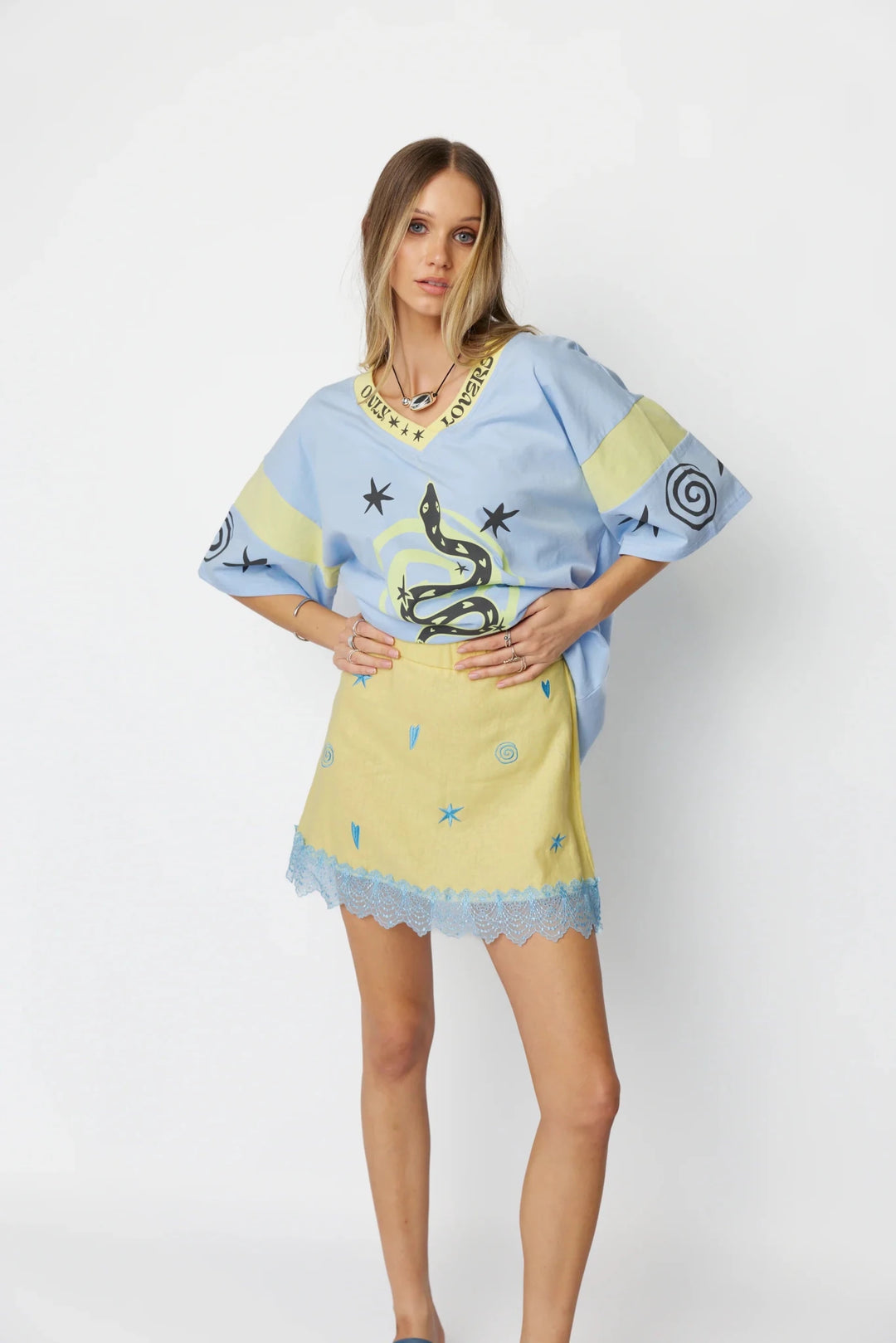 Only Lovers Left Lucky Mini Skirt - Sunbeam - Meadow Collectivemini skirt