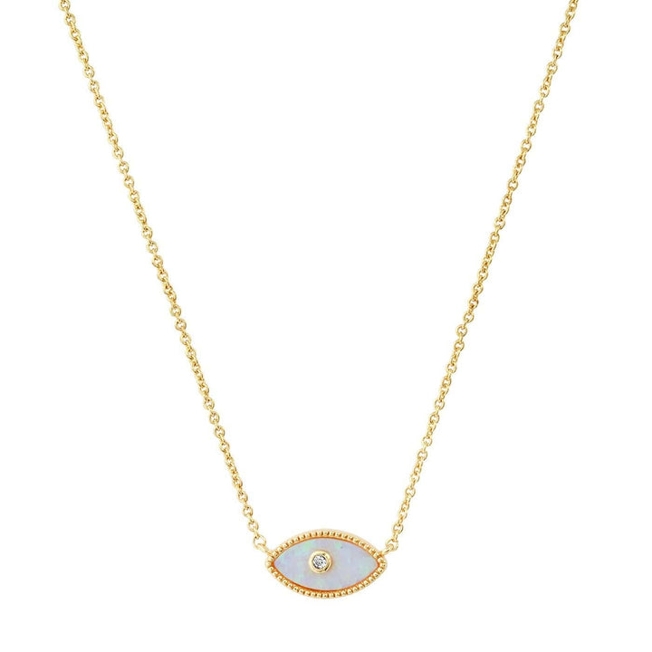 Opal Evil Eye Necklace - Meadow CollectiveNecklace