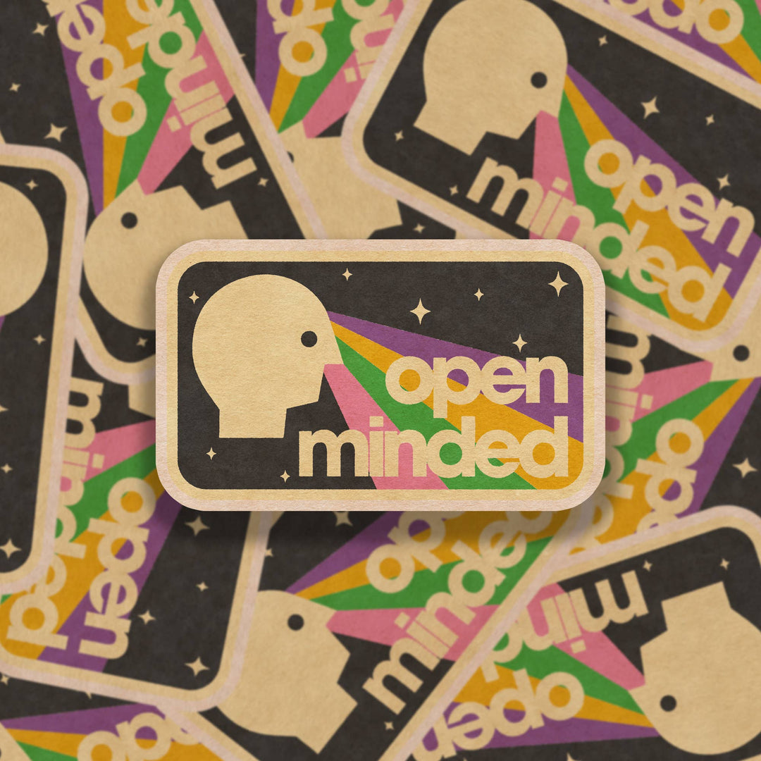 Open Minded Vinyl Sticker - Meadow Collectivevinyl sticker