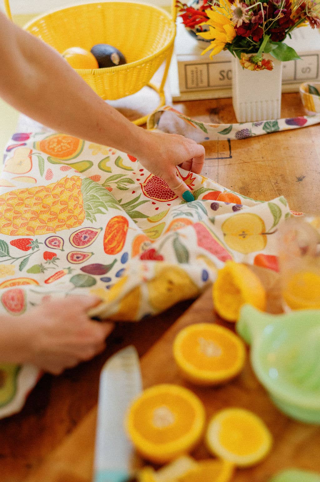 Organic Cotton Apron - Fruit Basket - Meadow Collectiveapron