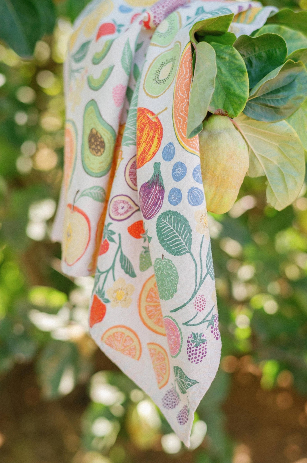 Organic Cotton Tea Towel - Fruit Basket - Meadow Collectivekitchen towel