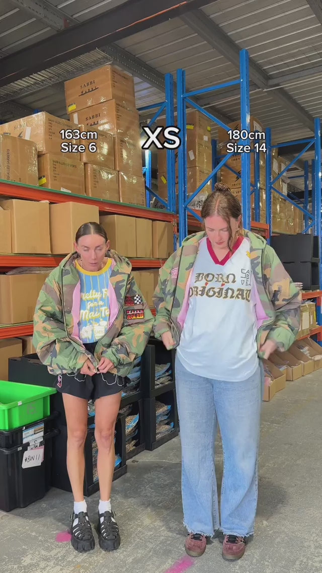 Sabbi Be Kind Bomber Jacket – Camo Puffer | Sabbi – Meadow Collective